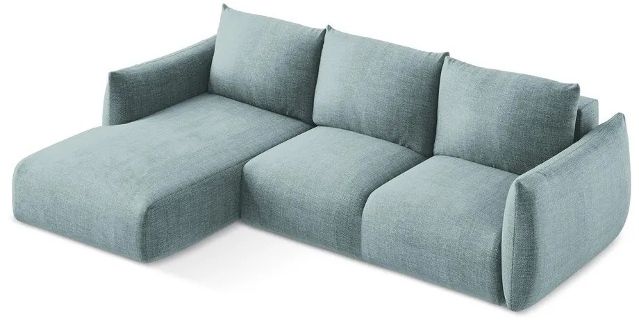 Colțar albastru extensibil (cu colț pe partea stângă/cu șezlong) Leila – Makamii