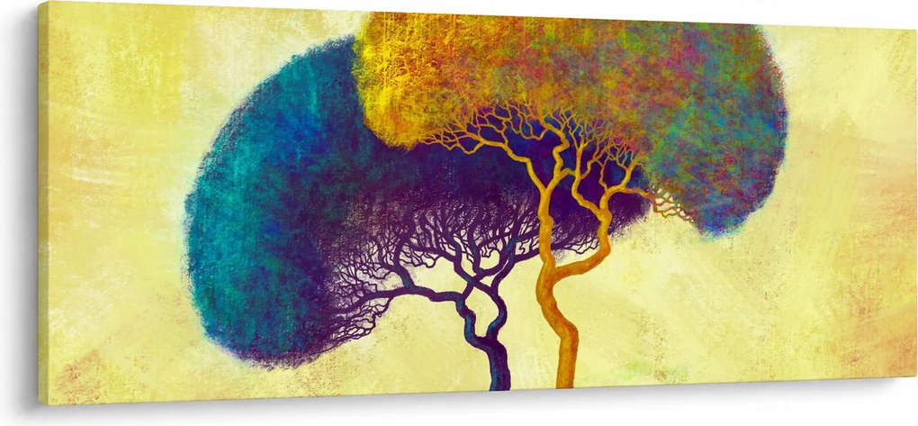 Tablou - Copaci în deal (120x50 cm)