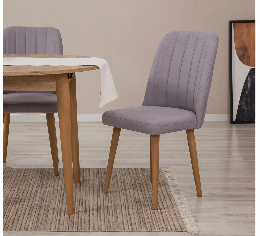 Set mobilier sufragerie Nidupo 3 (pin atlantic + gri) (pentru 2 persoane). 1093758