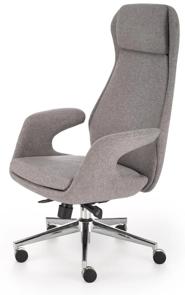 Scaun de birou Kevin stofa gri cenusiu H125 cm