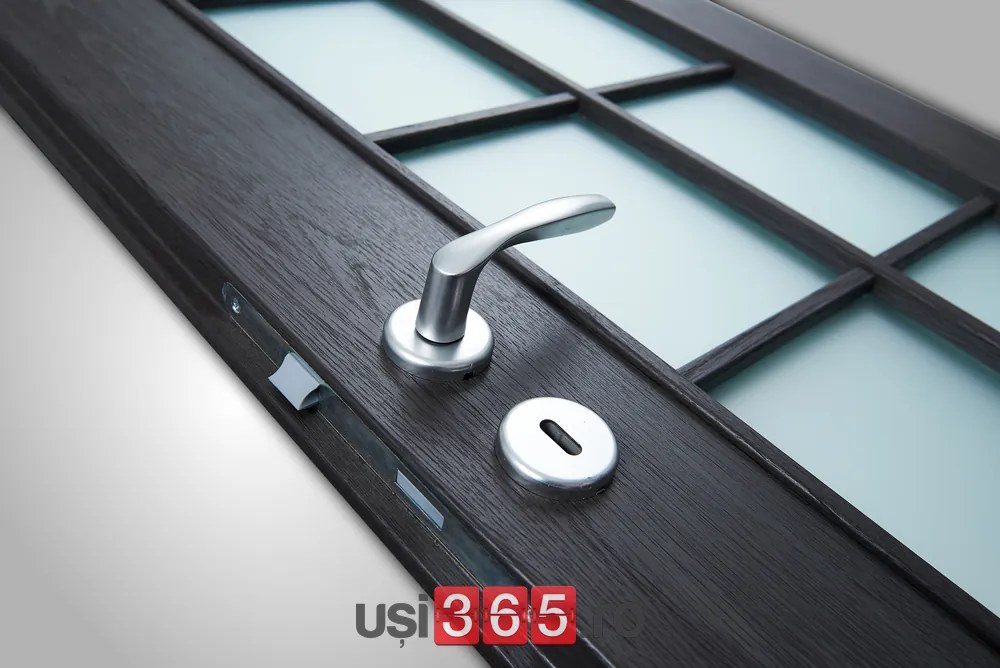 Usa HDF cu toc reglabil din MDF PAL - Colectia VINTAGE 5.4 - Culoare Nuc Toc fix semirotund 90mm, Nuc Clasic, Folie Decor