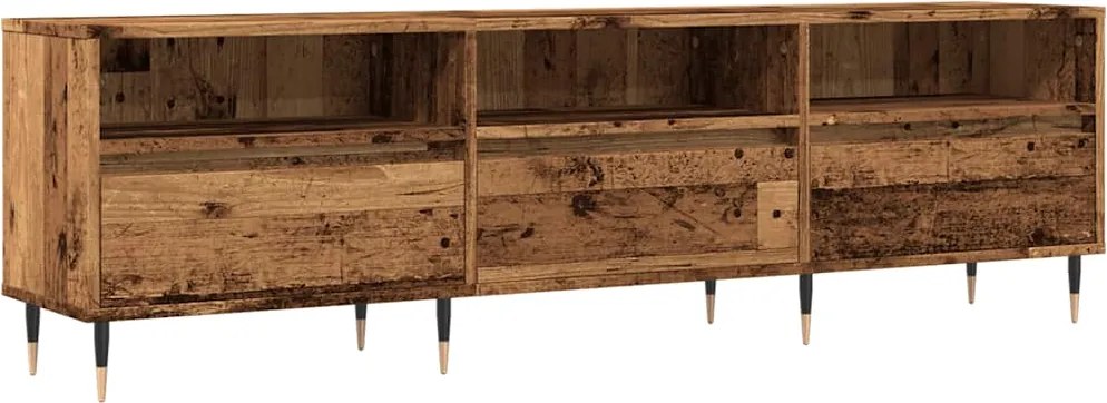 vidaXL Comodă TV, lemn vechi, 150x30x44,5 cm, lemn prelucrat