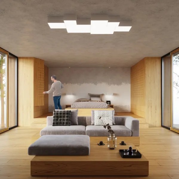 Plafonieră HORUS 35 2xE27/60W/230V alb