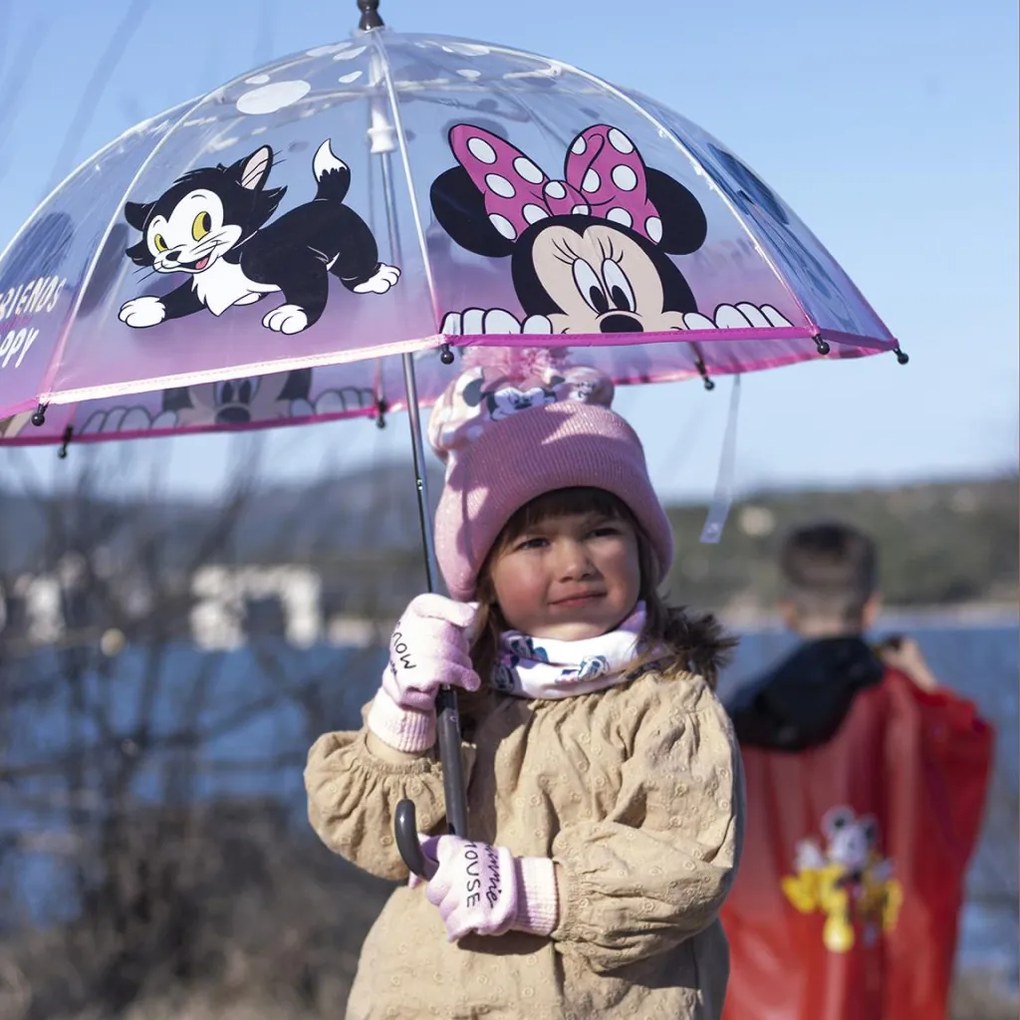 Disney Minnie Make Me Happy umbrelă transparentă pentru copii Ø71 cm