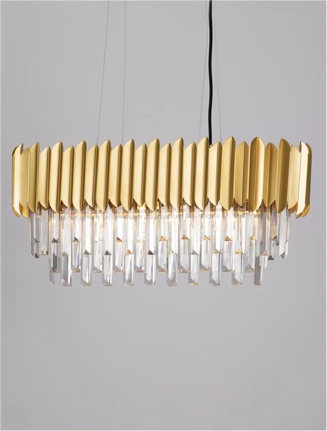 Lustra suspendata design elegant MAGNOLIA aurie