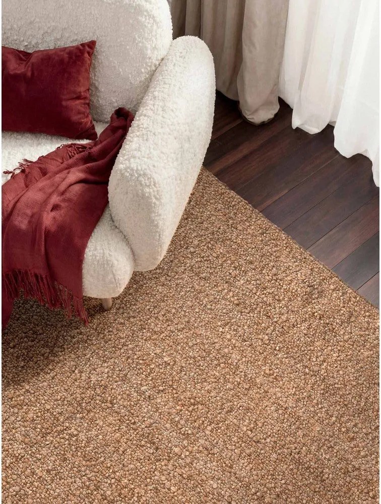 Covor bej țesut manual din material bouclé 200x290 cm Notting Hill Portobello – Ted Baker