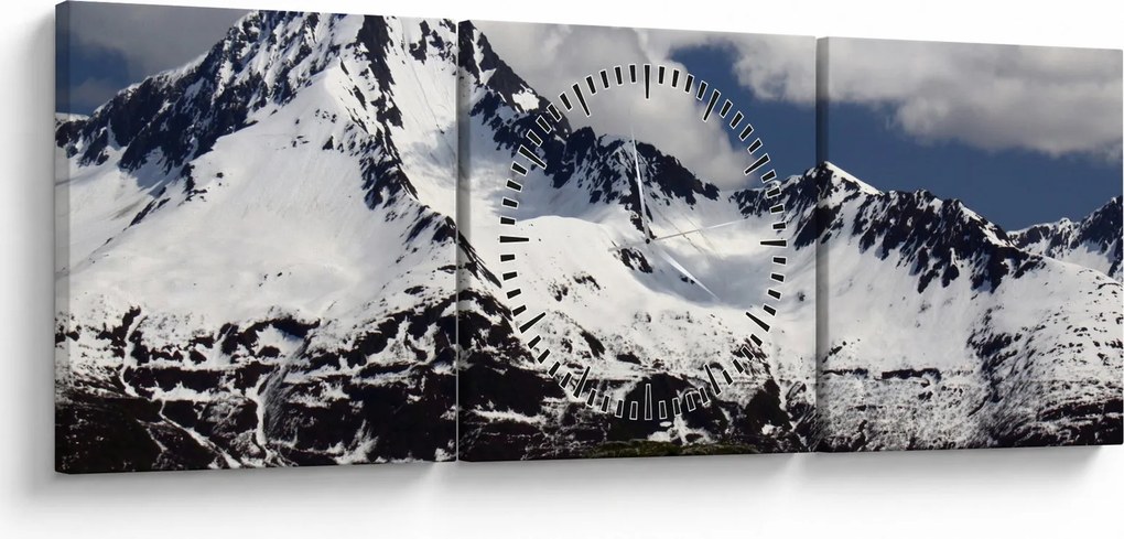 Tablou - Parcul Național Kenai Fjords (cu ceas) (90x30 cm)