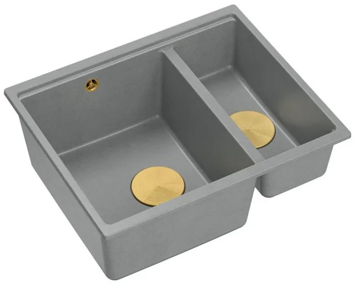 Chiuveta din granit Logan 150 gri metalic