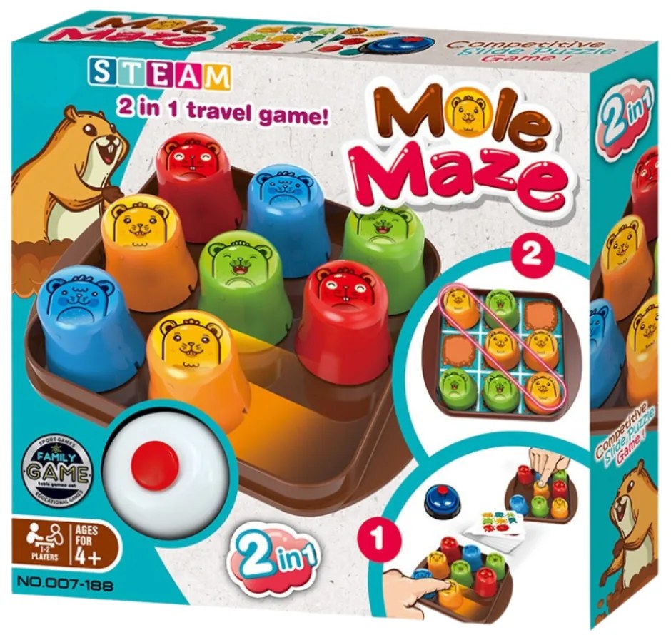 JOC STEAM 2 IN 1 -  LABIRINTUL CARTITEI - BUFNITEL (007188)