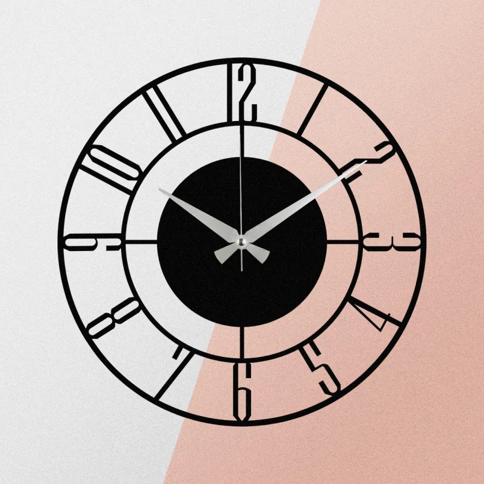 Ceas Decorativ de Perete Enzoclock - S011, Metal
