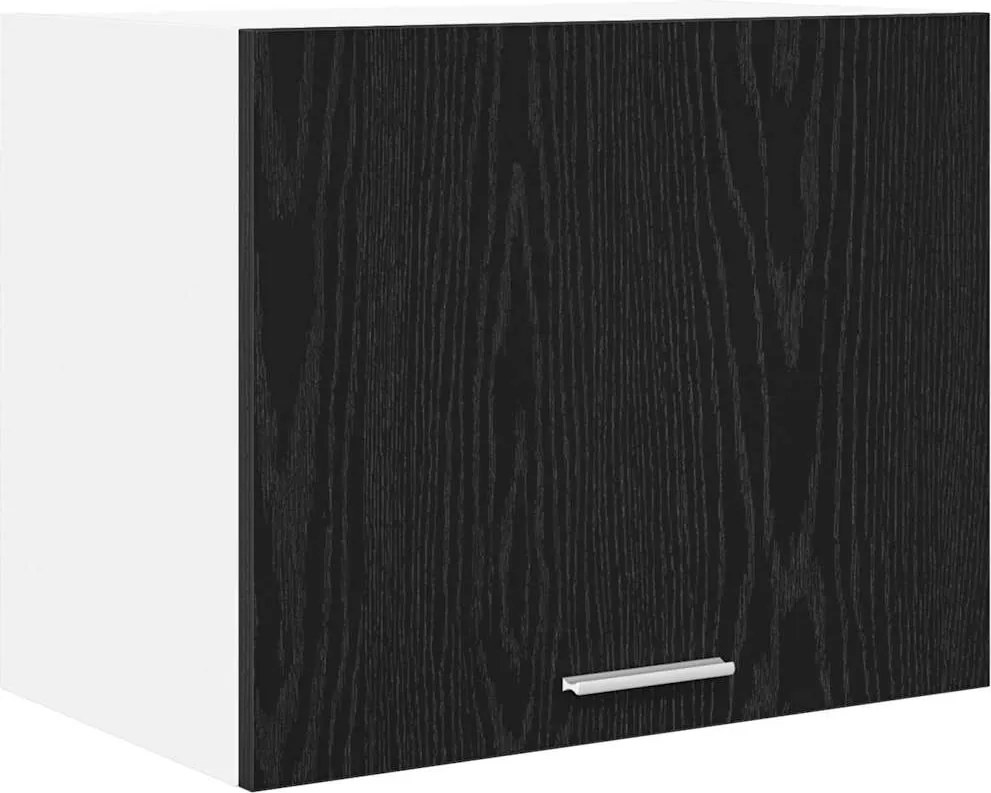 vidaXL Dulap suspendat cu ușă Stejar negru și Alb 50 x 31 x 40 cm