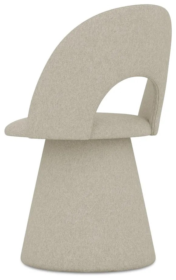 Scaun de sufragerie bej tapițat Kalo – Makamii