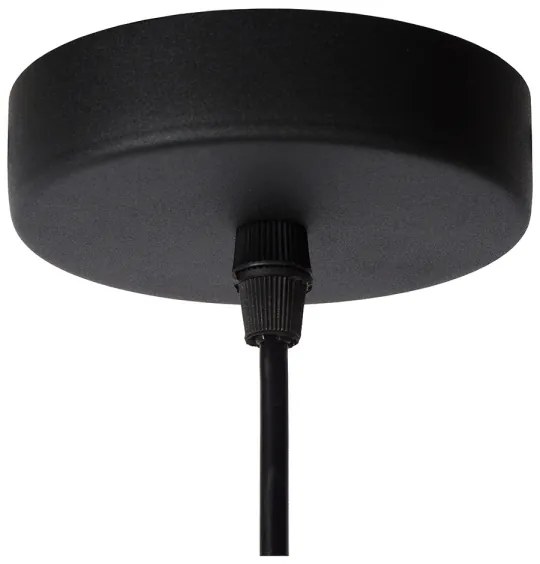 Lustră pe cablu ZIDANE 1xE27/15W/230V maro/neagră Lucide 77483/76/30