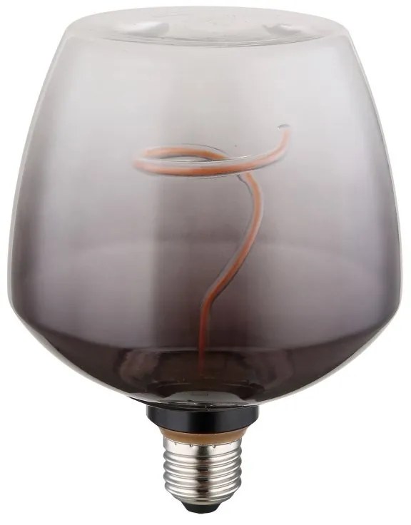 Bec decorativ fumuriu LED E27 4W 140lm 1800K