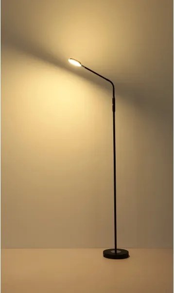 Globo 58504SS - Lampă de podea tactilă cu LED dimabilă SILVIO LED/6,5W/230V neagră