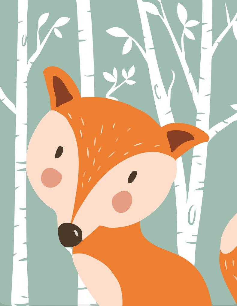 Set de tablouri pentru copii - Animale în pădure
