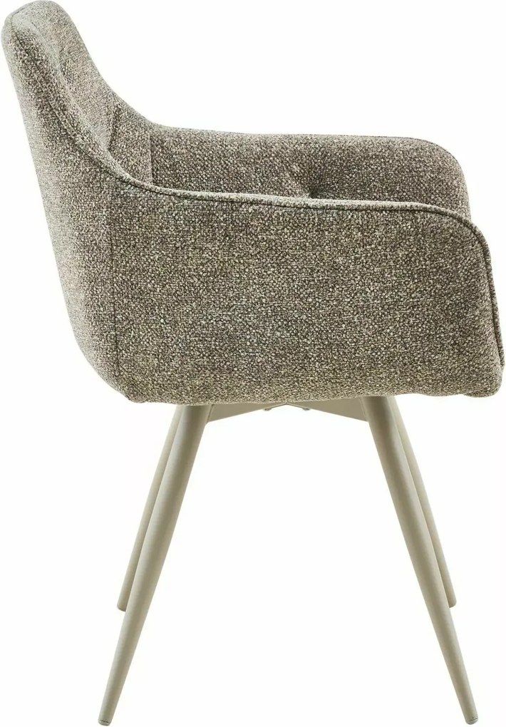 Scaun rotativ de dining MORIX, bej inchis/casmir