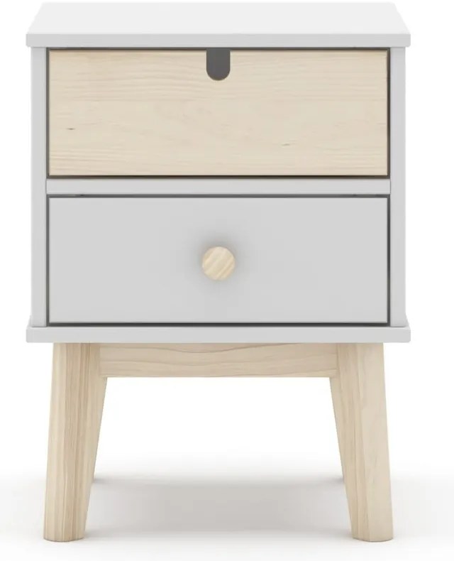 Noptieră de copii albă Estefania – Marckeric