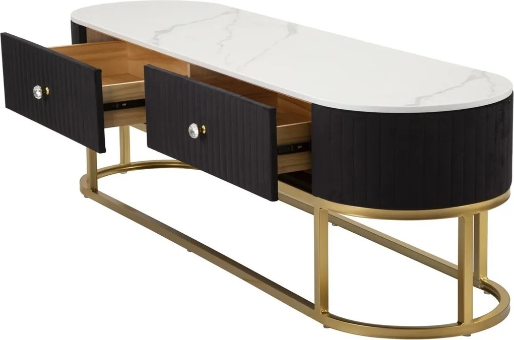 Comoda TV Montpellier, Mauro Ferretti, 150x42x45 cm, fier, multicolor