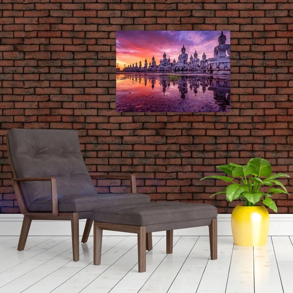 Tablou - Buddha la apus (70x50 cm)