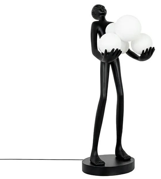 Lampa de masa decorativa cu design original Woman Premium negru