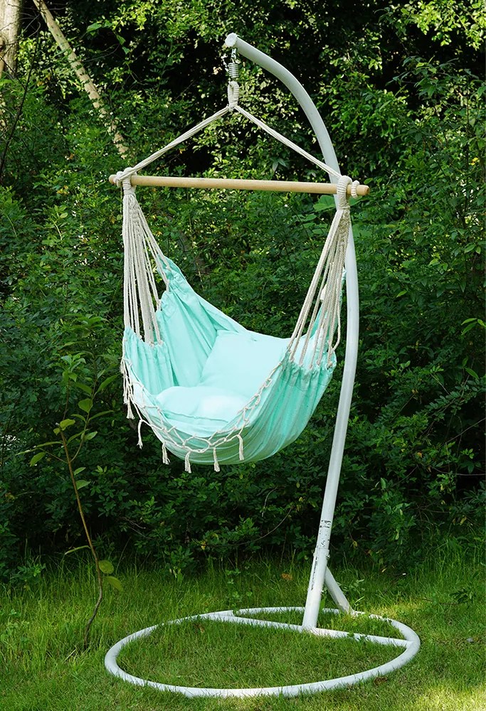 Fotoliu balansoar suspendabil, neo mentă, OFRAME