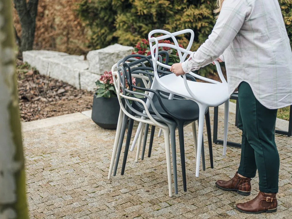 OFERTA Scaun din plastic negru KATO calitatea II.