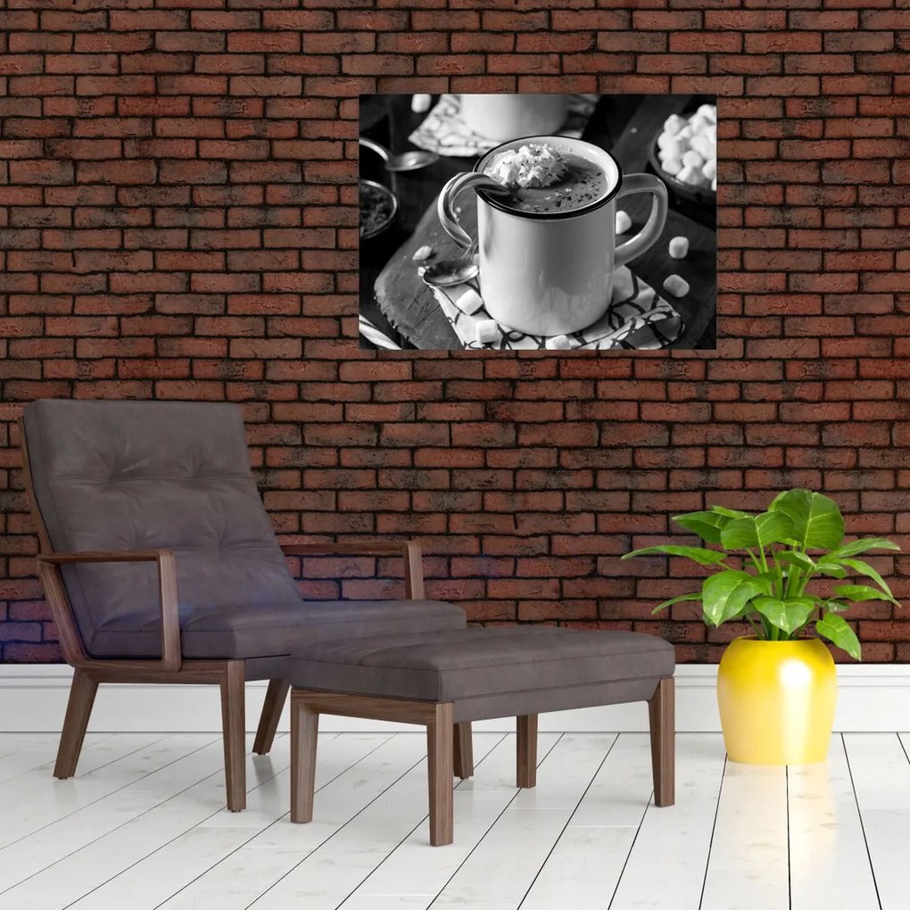 Tablou pe sticlă - Ciocolată caldă de Crăciun (70x50 cm)