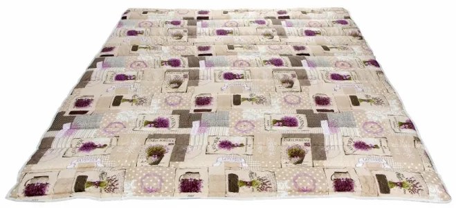 Pilota Alcam Lavanda microfibra matlasata 250gr/mp, 140x200 cm