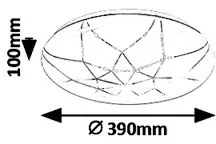 Rabalux 5540-LED Plafonieră dimabilă DAMIEN LED/24W/230V Wi-Fi + telecomandă