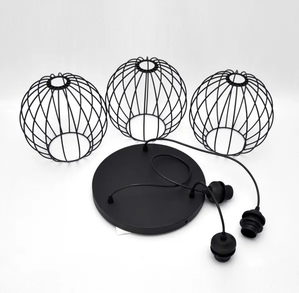 Lustră LED pe cablu MERCURE 3xE27/15W/230V