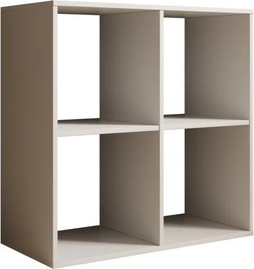Bibliotecă, 80x80 cm, Lenti, ADRK Furniture (Culoare: Gri)