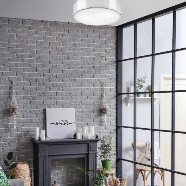 Plafonieră DANTE 2xE27/60W/230V d. 36 cm crom lucios