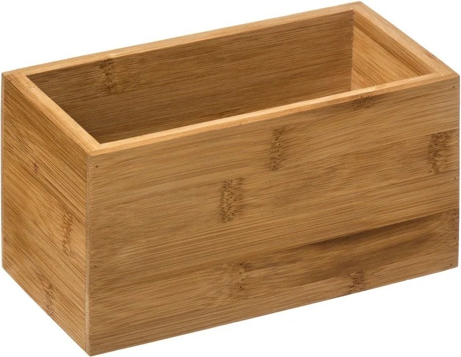 Organizator, cutie depozitare, bambus, 18x9x9,5 cm
