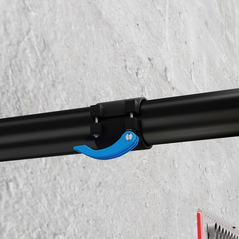 HOMCOM Suport de reparații bicicletă reglabil pe înălțime, clemă rotativă 360°, capacitate max. 25 kg, 41-60x13x13 cm, negru | Aosom Romania