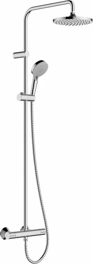 Coloana de dus cu baterie termostatata Hansgrohe Vernis Blend 200 cu 2 functii