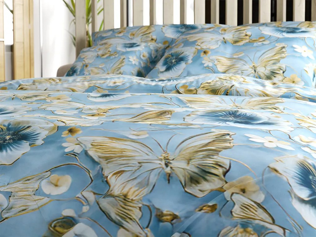 Lenjerie de pat din microfibra CELESTIA albastru Dimensiune lenjerie de pat: 70 x 90 cm | 140 x 200 cm