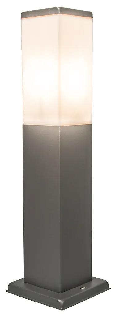 Lampă de exterior modernă stâlp gri închis 45 cm IP44 - Malios