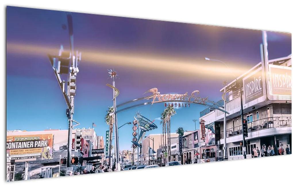Tablou cu strada în Las Vegas (120x50 cm), în 40 de alte dimensiuni noi