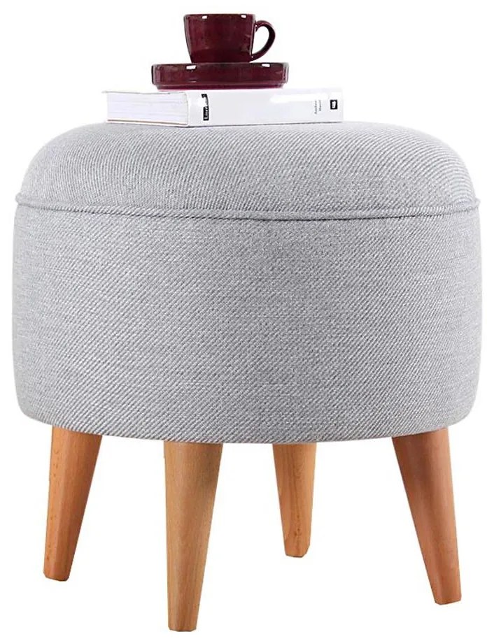 Taburet PIXI, diametru 40 cm, gri