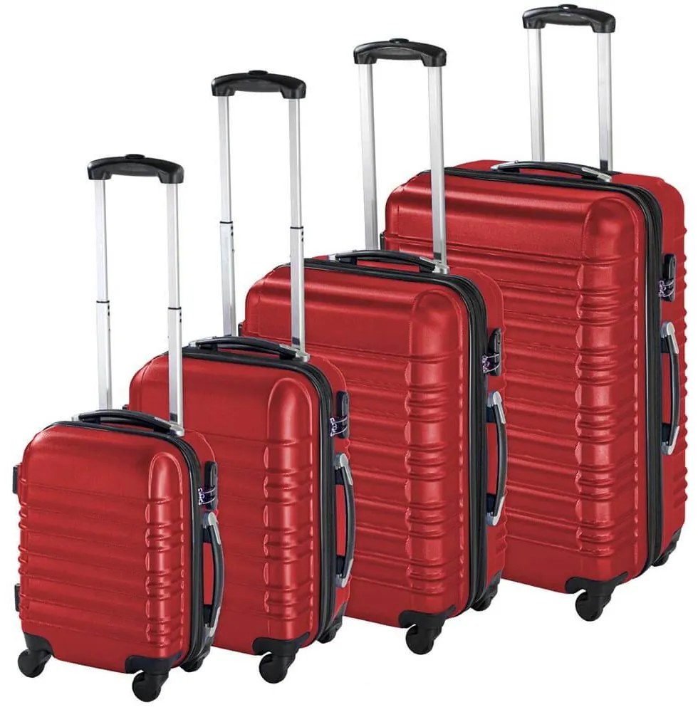 Set de 4 trolere cabina-rosu