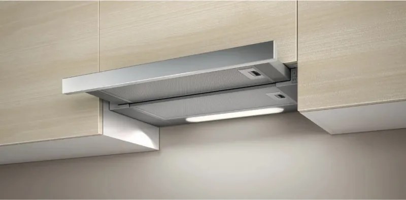 Hota de bucătărie încastrabilă Elica Elite 14 Lux GRIX 60, 121 W, 60 cm, clasa D, 304 m³/h, iluminare LED, oțel inoxidabil