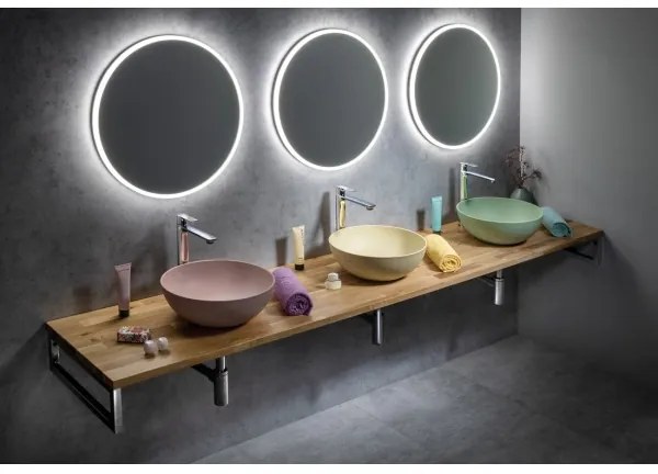 Sapho - Lavoar pe blat FORMIGO Ø 39 cm, beton/verde