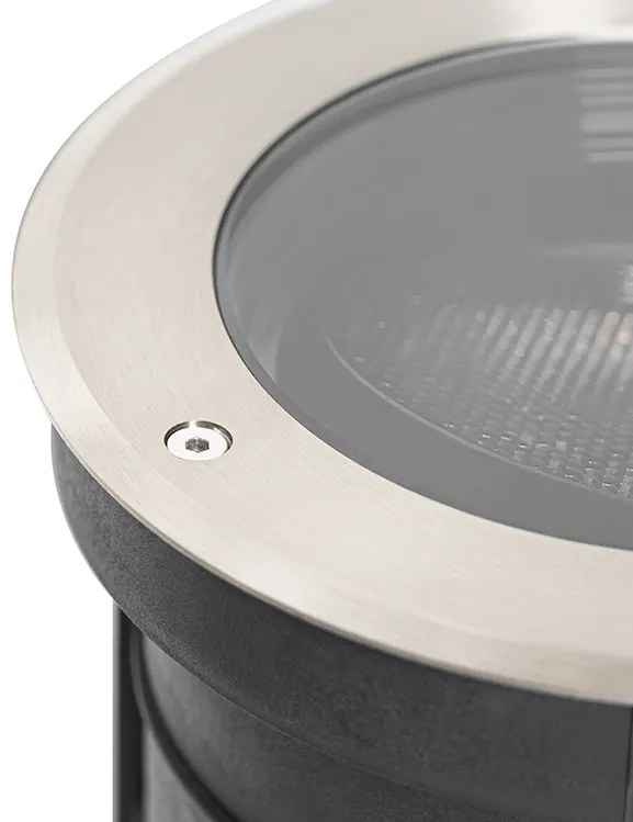 Set de 6 spoturi îngropate din oțel AR111 reglabile IP65 - Delux Honey