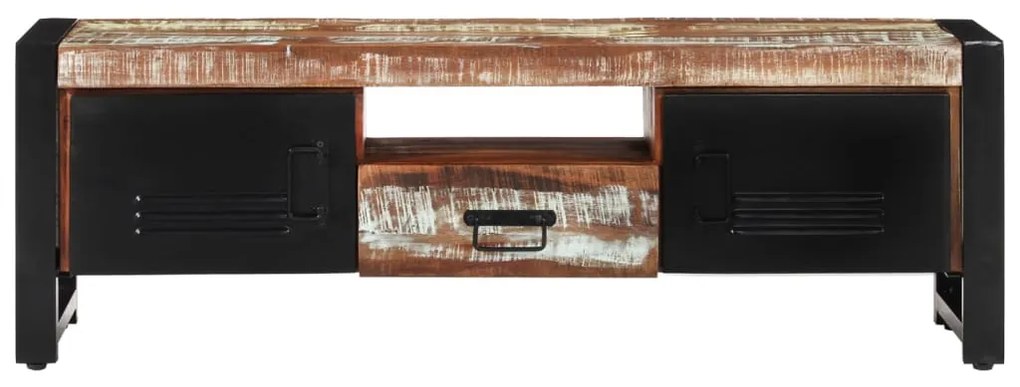 Comoda TV, 120x30x40 cm, lemn masiv reciclat 1, reclaimed wood