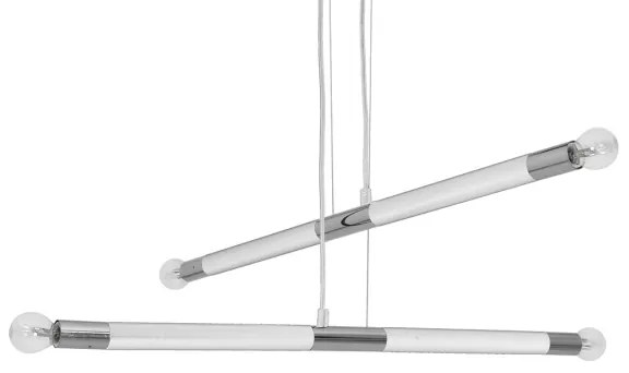 Lustră pe cablu BASTONE WHITE 4xE14/40W/230V