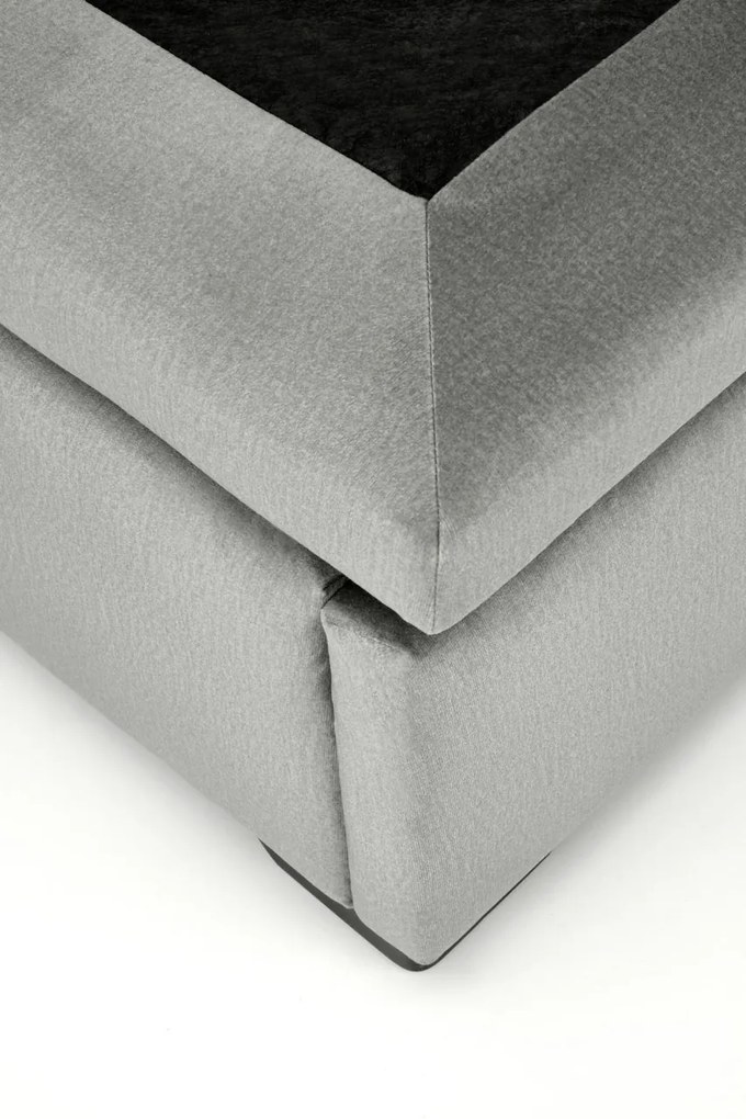 Pat tapitat Continental 1 velvet gri – 160 x 200 cm