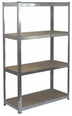 Raft depozitare, metalic, 4 polite, 135 kg, 70x30x150 cm