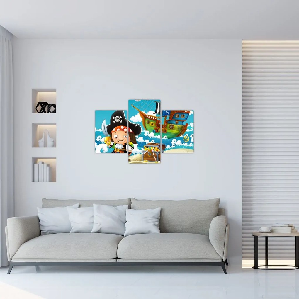 Tablou - Comoara piraților (90x60 cm)