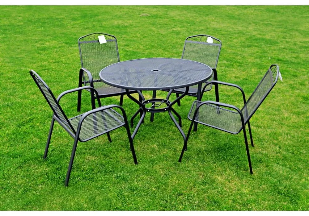 Masă de grădină rotundă din metal ø 106 cm - Rojaplast